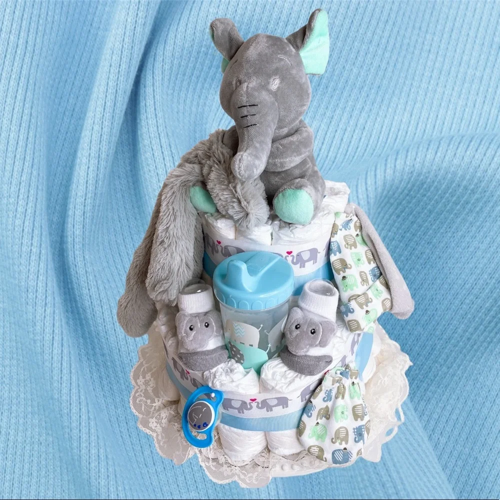 Elephant Diaper Cake